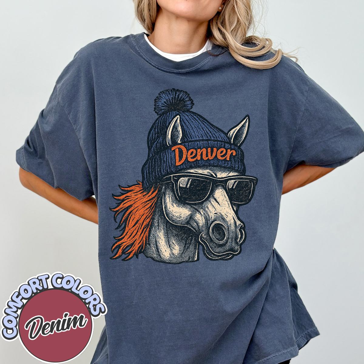 Unisex Denver football vintage t-shirt for men and women