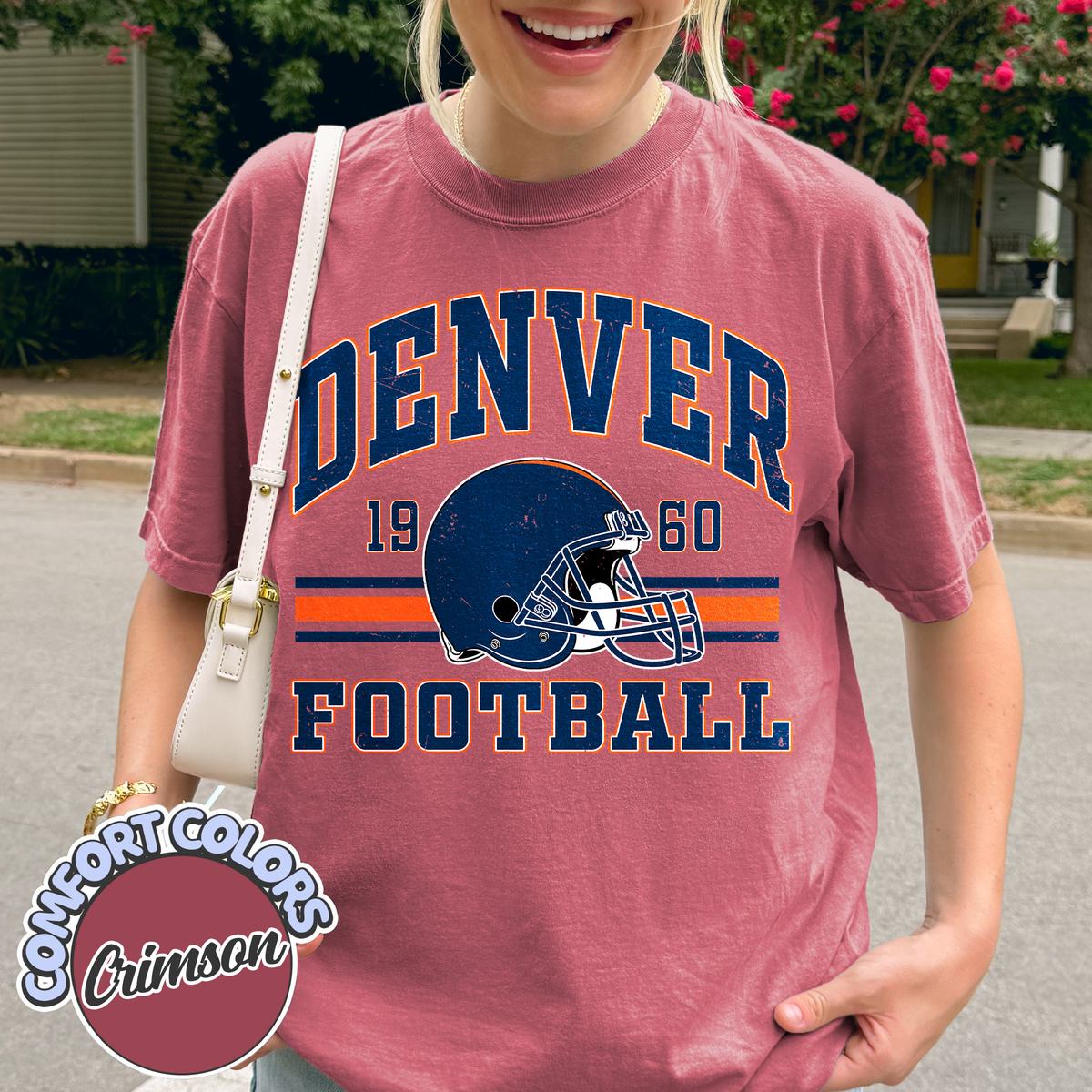 Unisex Denver football vintage t-shirt for men and women