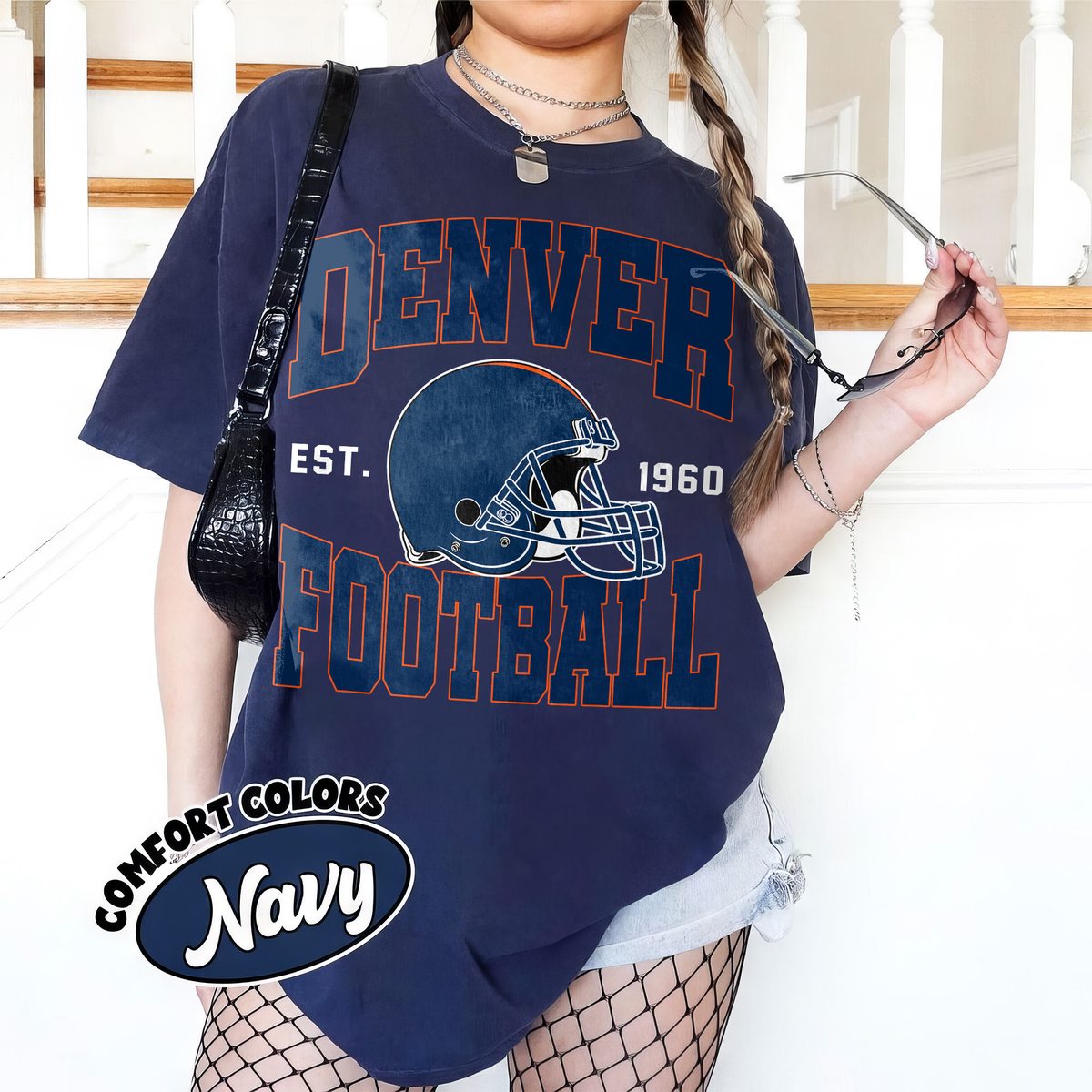 Unisex Denver football vintage t-shirt for men and women