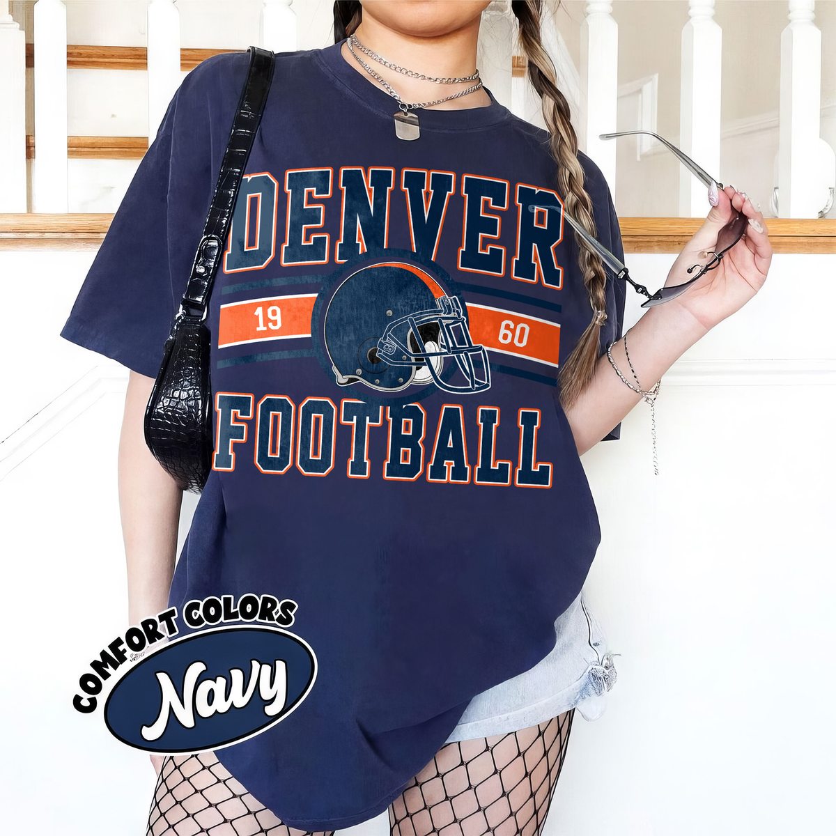 Unisex Denver football vintage t-shirt for men and women