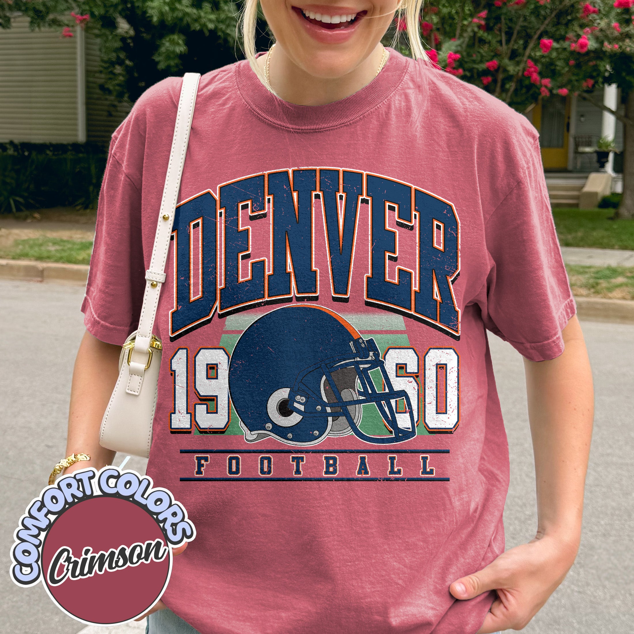 Unisex Denver football vintage t-shirt for men and women