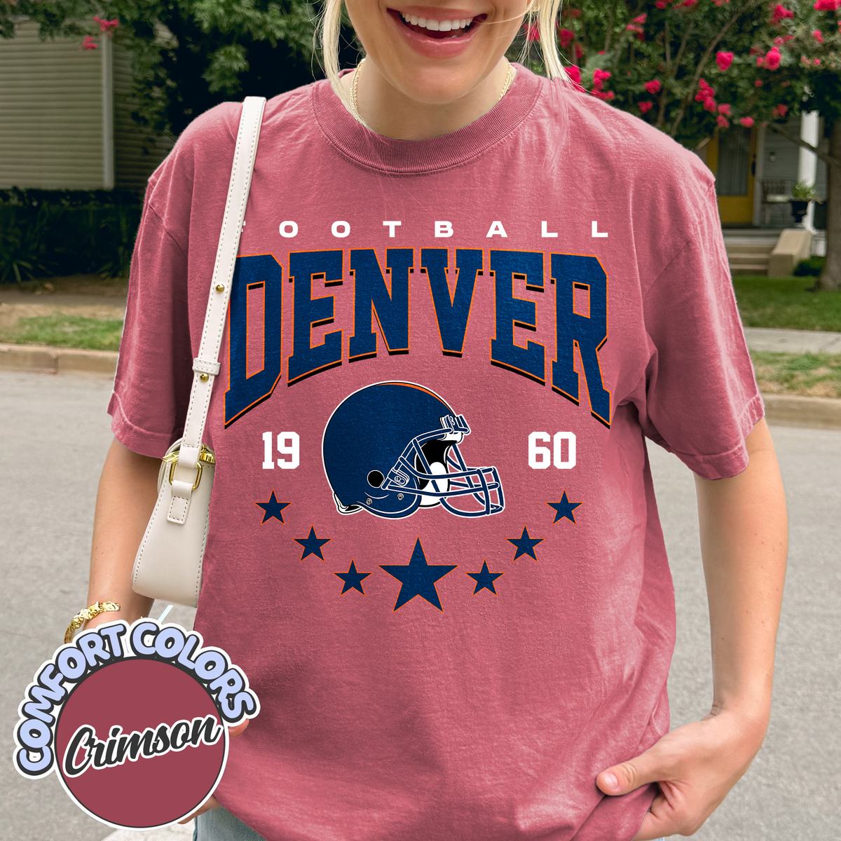 Unisex Denver football vintage t-shirt for men and women