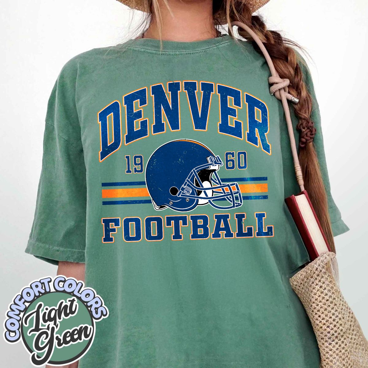 Unisex Denver football vintage t-shirt for men and women