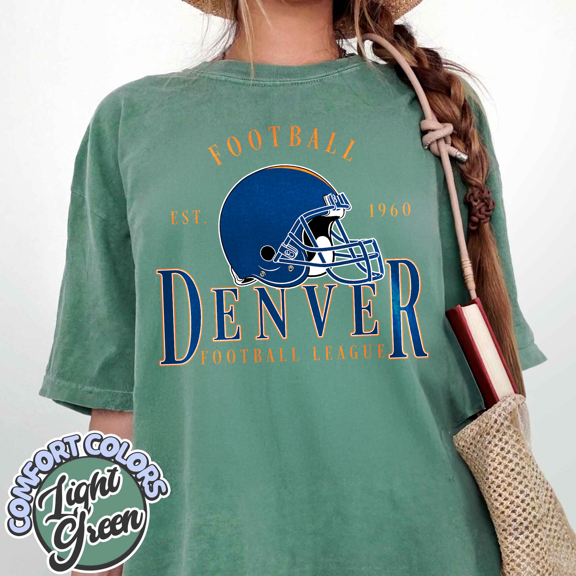 Unisex Denver football vintage t-shirt for men and women
