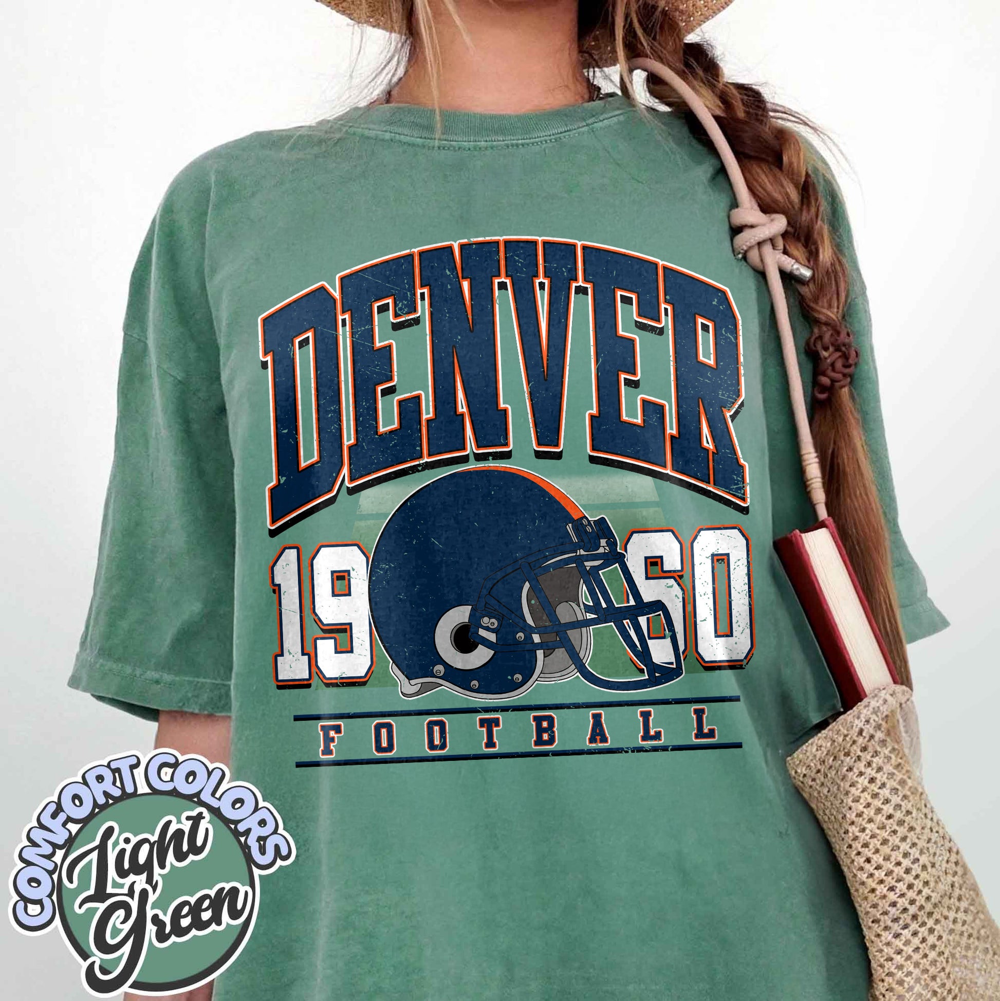 Unisex Denver football vintage t-shirt for men and women