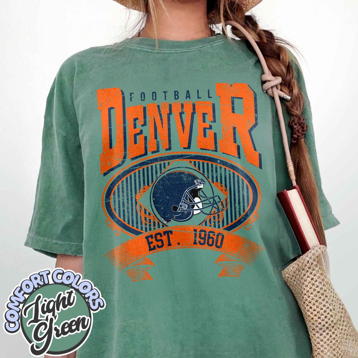 Unisex Denver football vintage t-shirt for men and women
