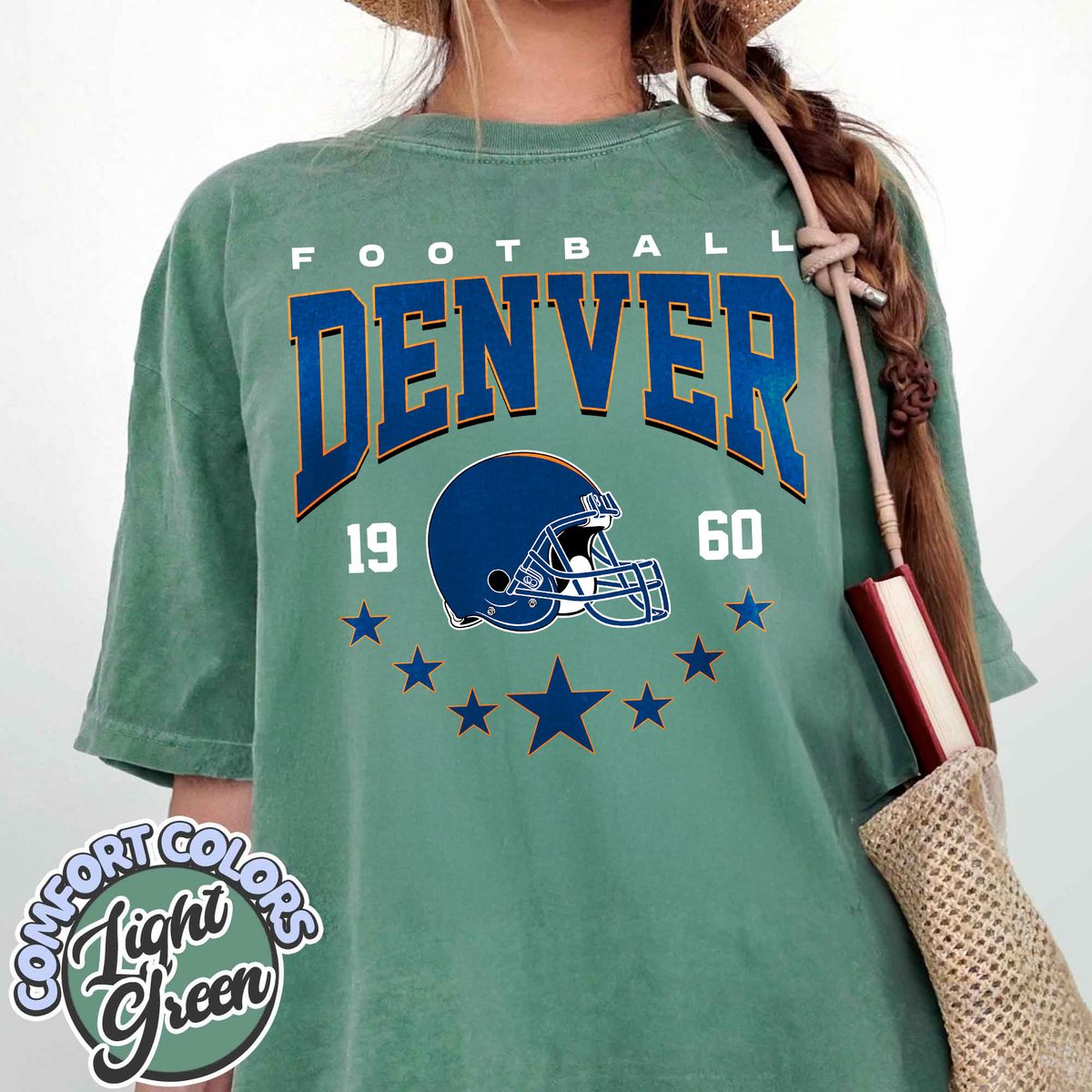 Unisex Denver football vintage t-shirt for men and women