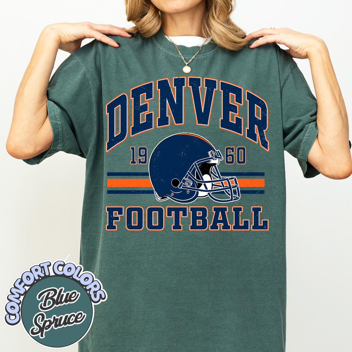 Unisex Denver football vintage t-shirt for men and women
