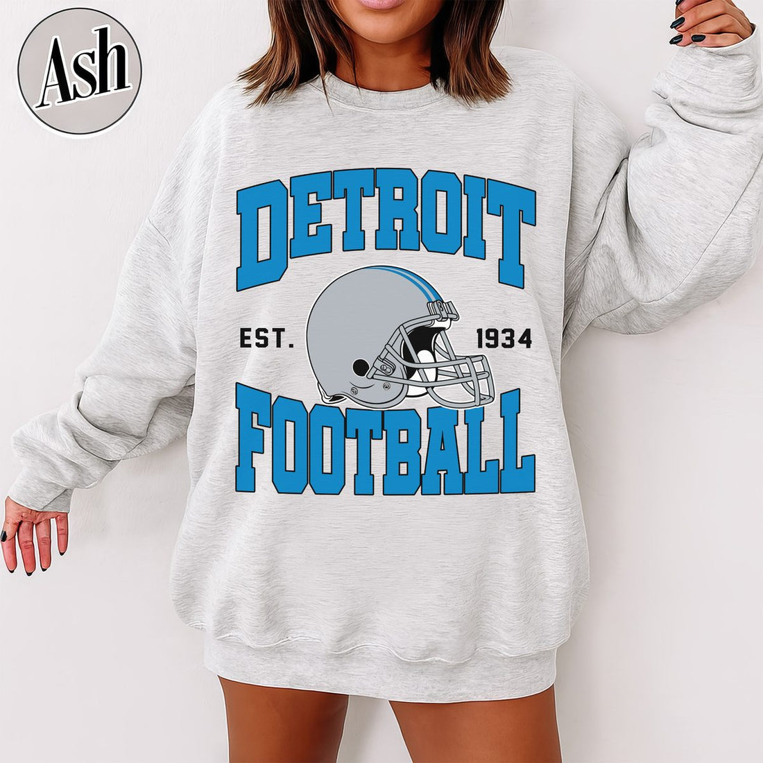 Unisex Detroit football vintage crewneck sweatshirt for men and women