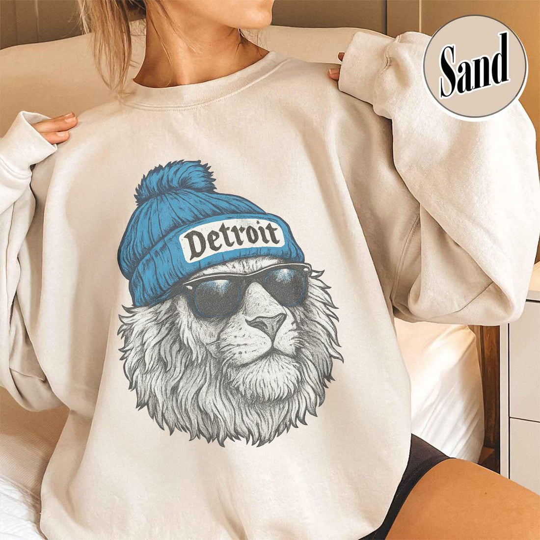Unisex Detroit football vintage sweatshirt for men and women