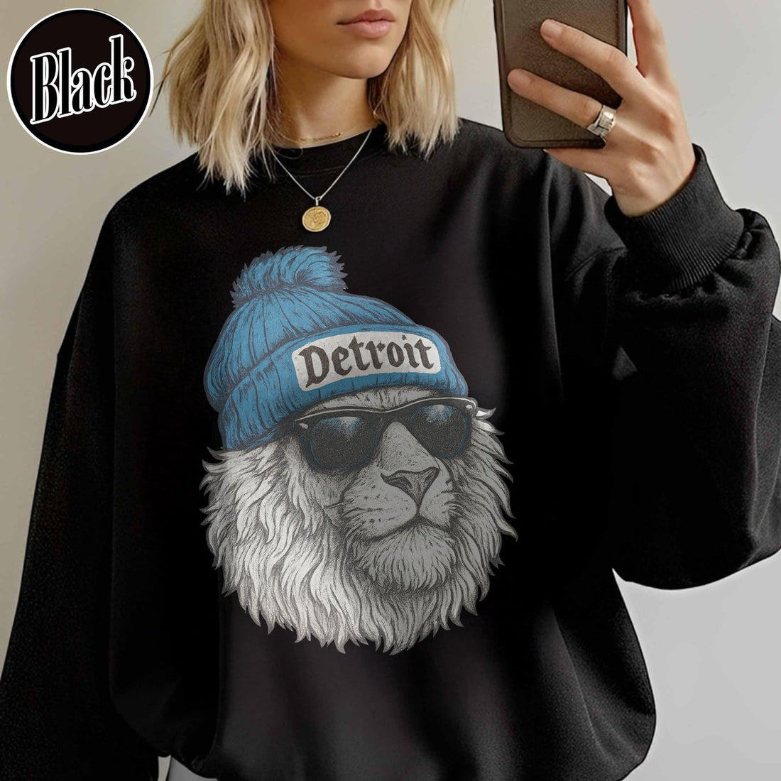 Unisex Detroit football vintage sweatshirt for men and women