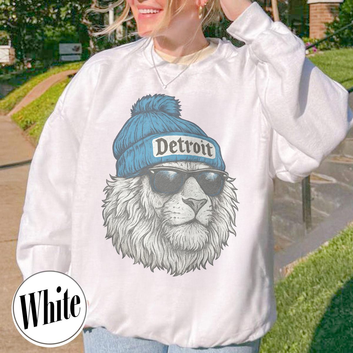 Unisex Detroit football vintage sweatshirt for men and women