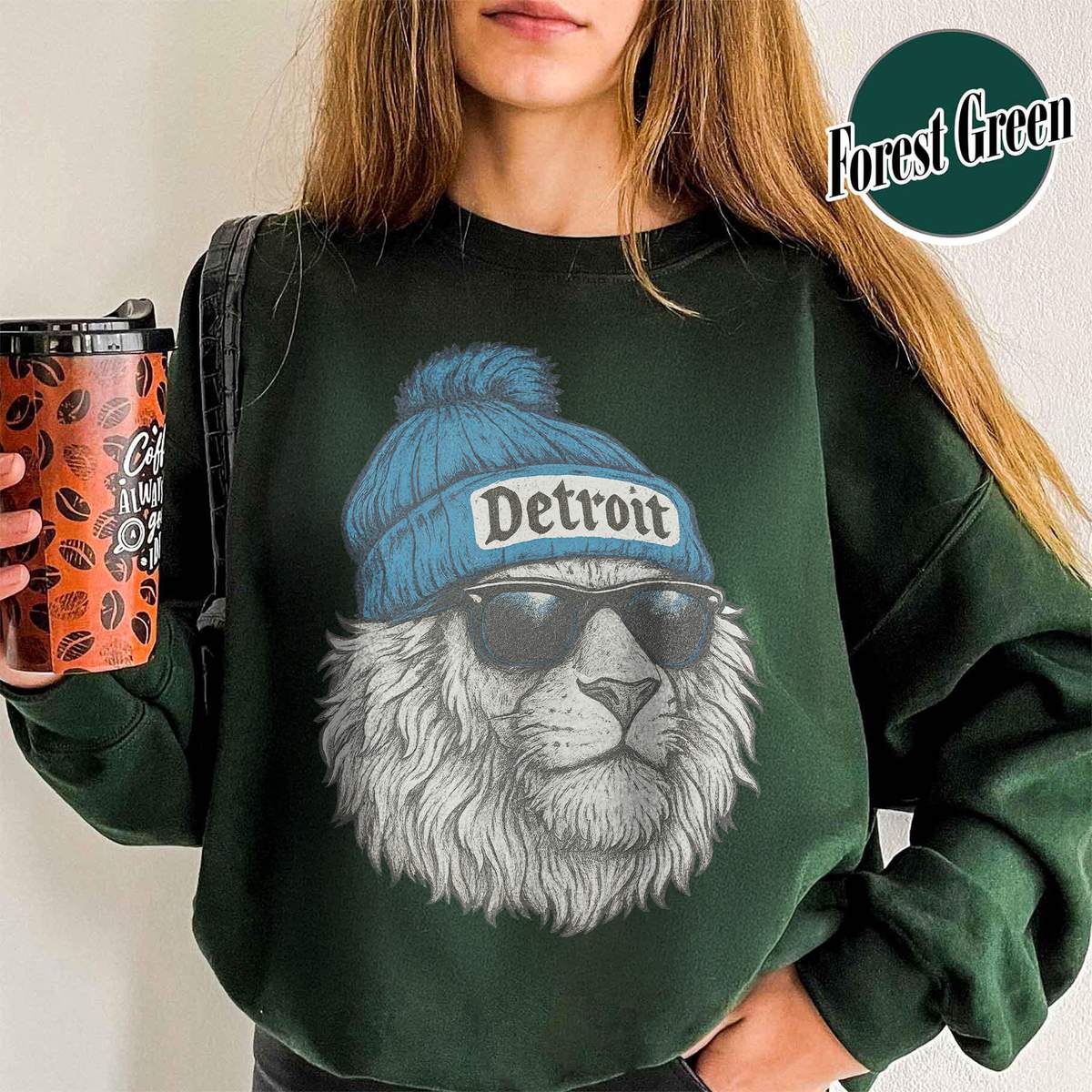 Unisex Detroit football vintage sweatshirt for men and women