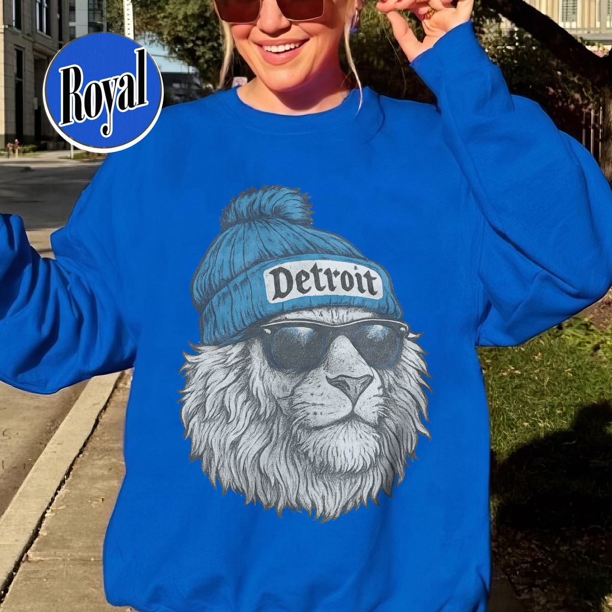 Unisex Detroit football vintage sweatshirt for men and women