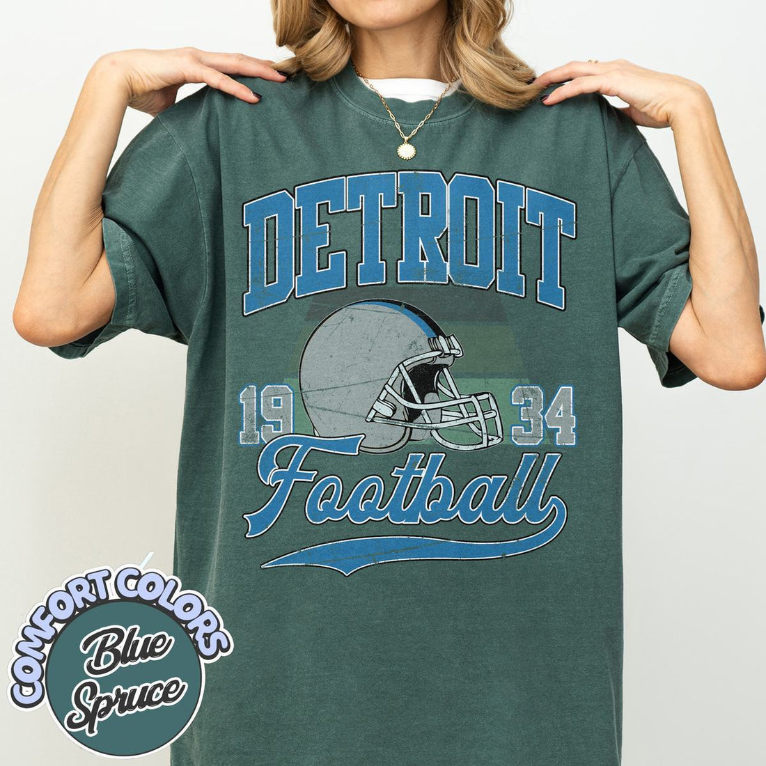 Unisex Detroit football vintage t-shirt for men and women