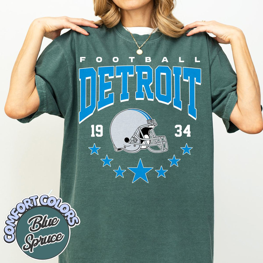 Unisex Detroit football vintage t-shirt for men and women