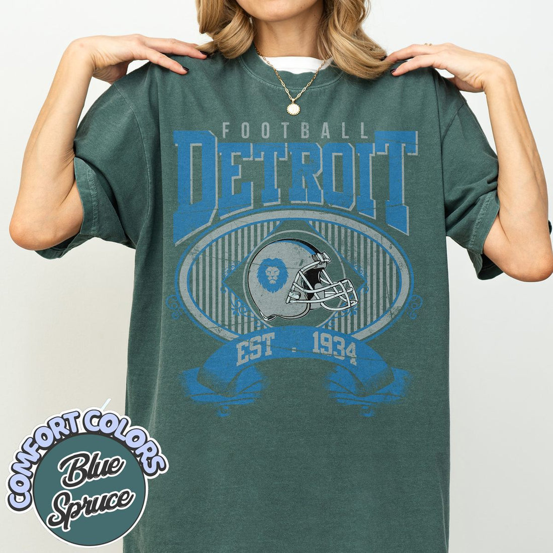Unisex Detroit football vintage t-shirt for men and women
