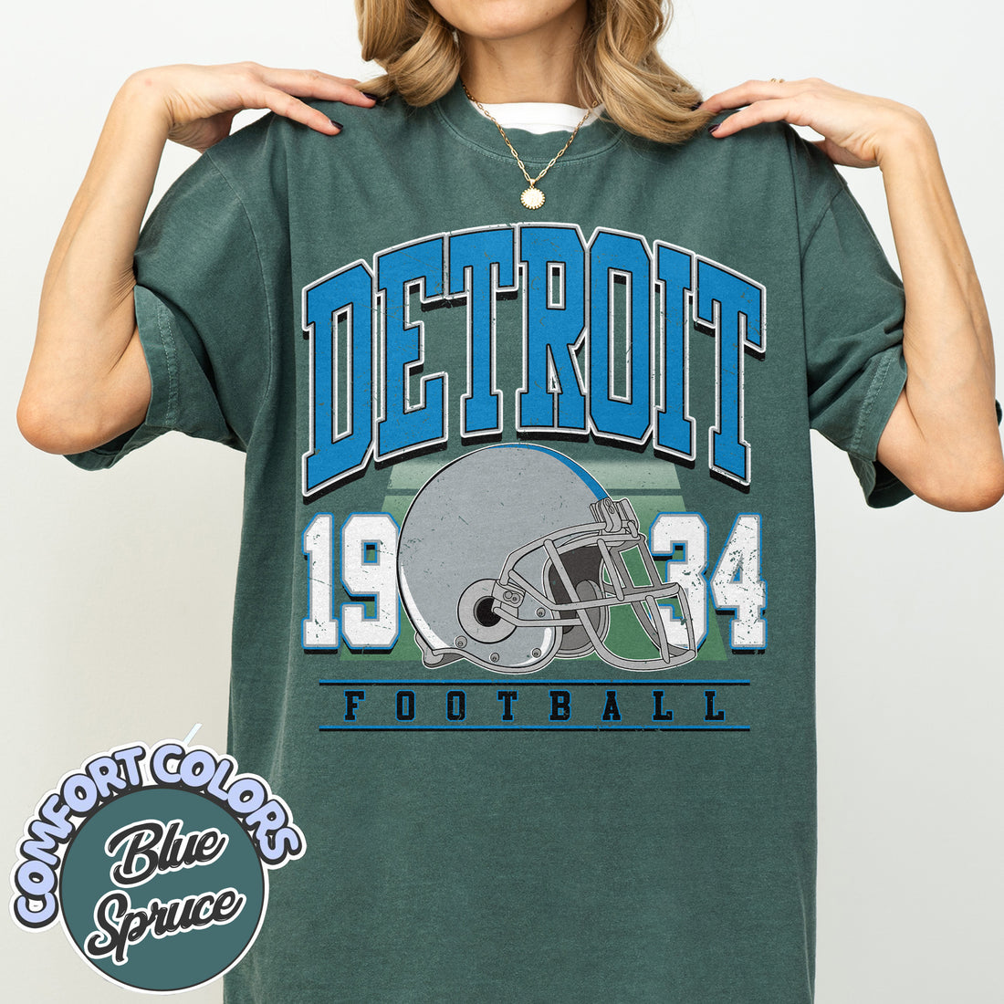 Unisex Detroit football vintage t-shirt for men and women