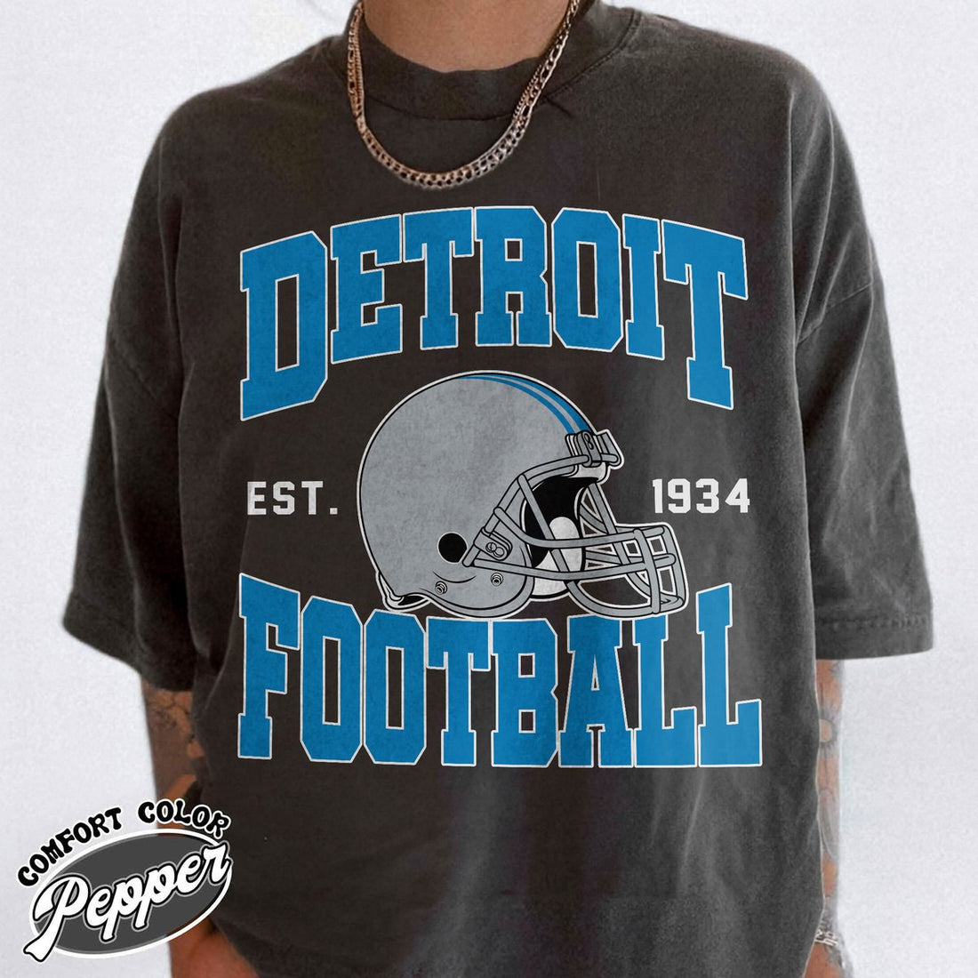 Unisex Detroit football vintage t-shirt for men and women