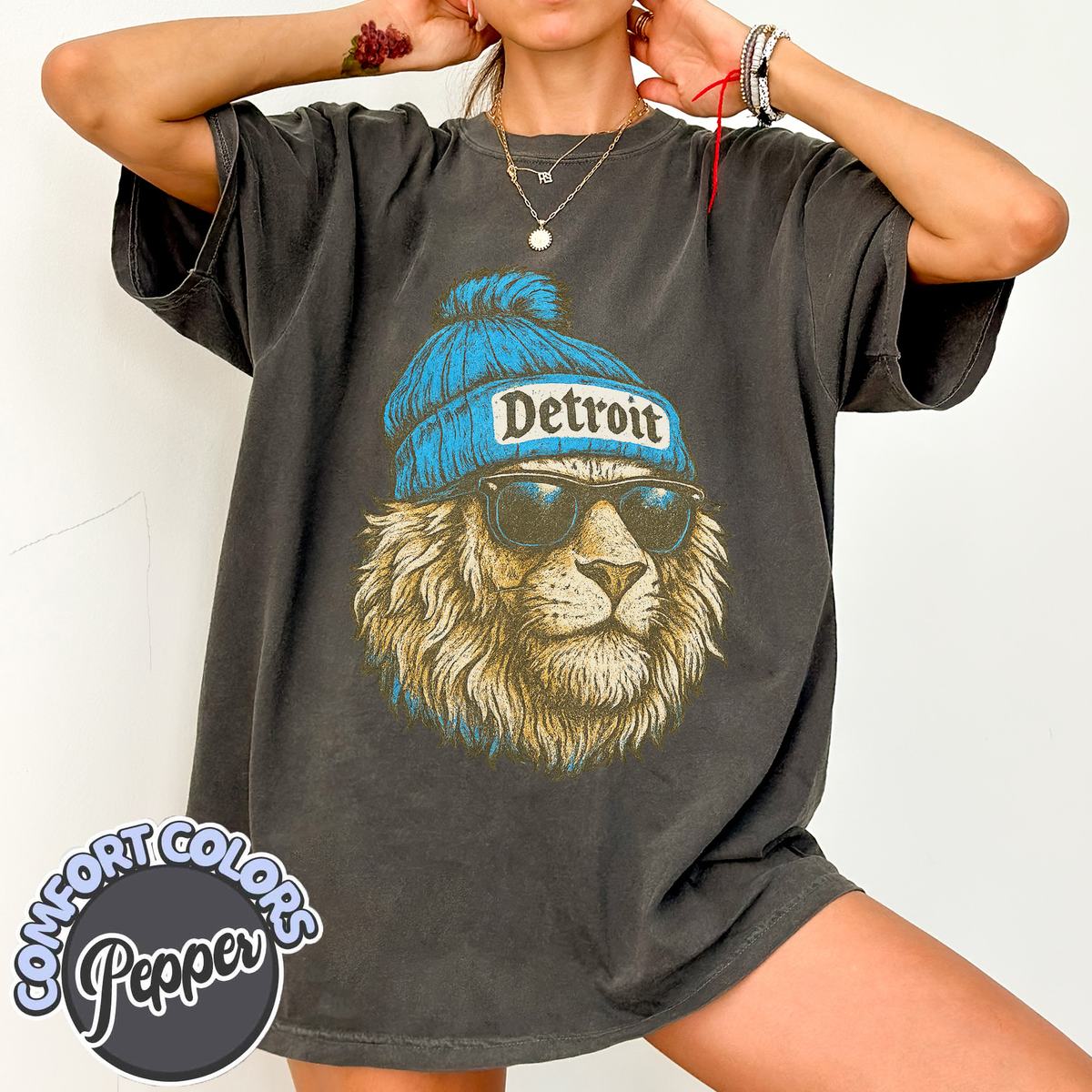 Unisex Detroit football vintage t-shirt for men and women