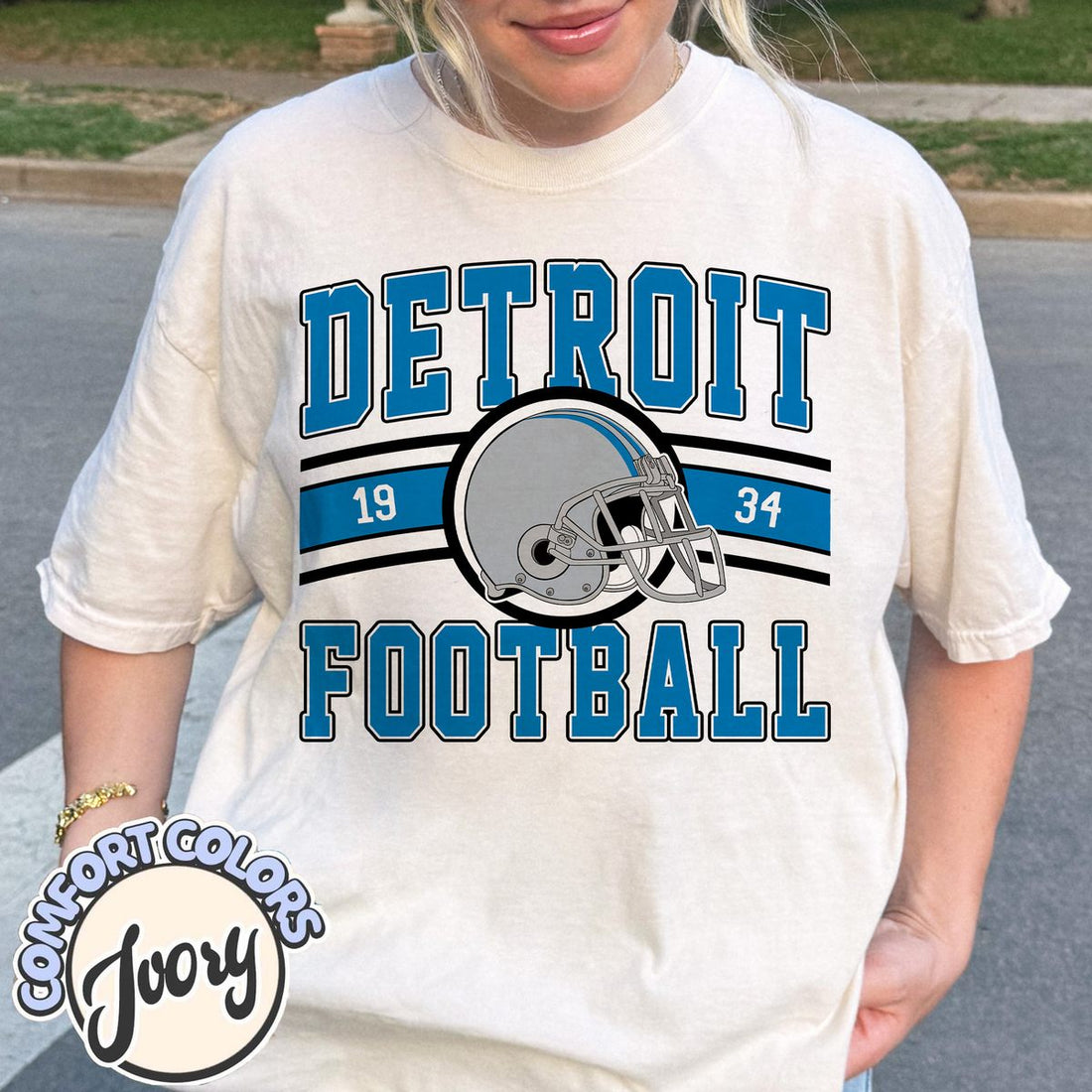 Unisex Detroit football vintage t-shirt for men and women