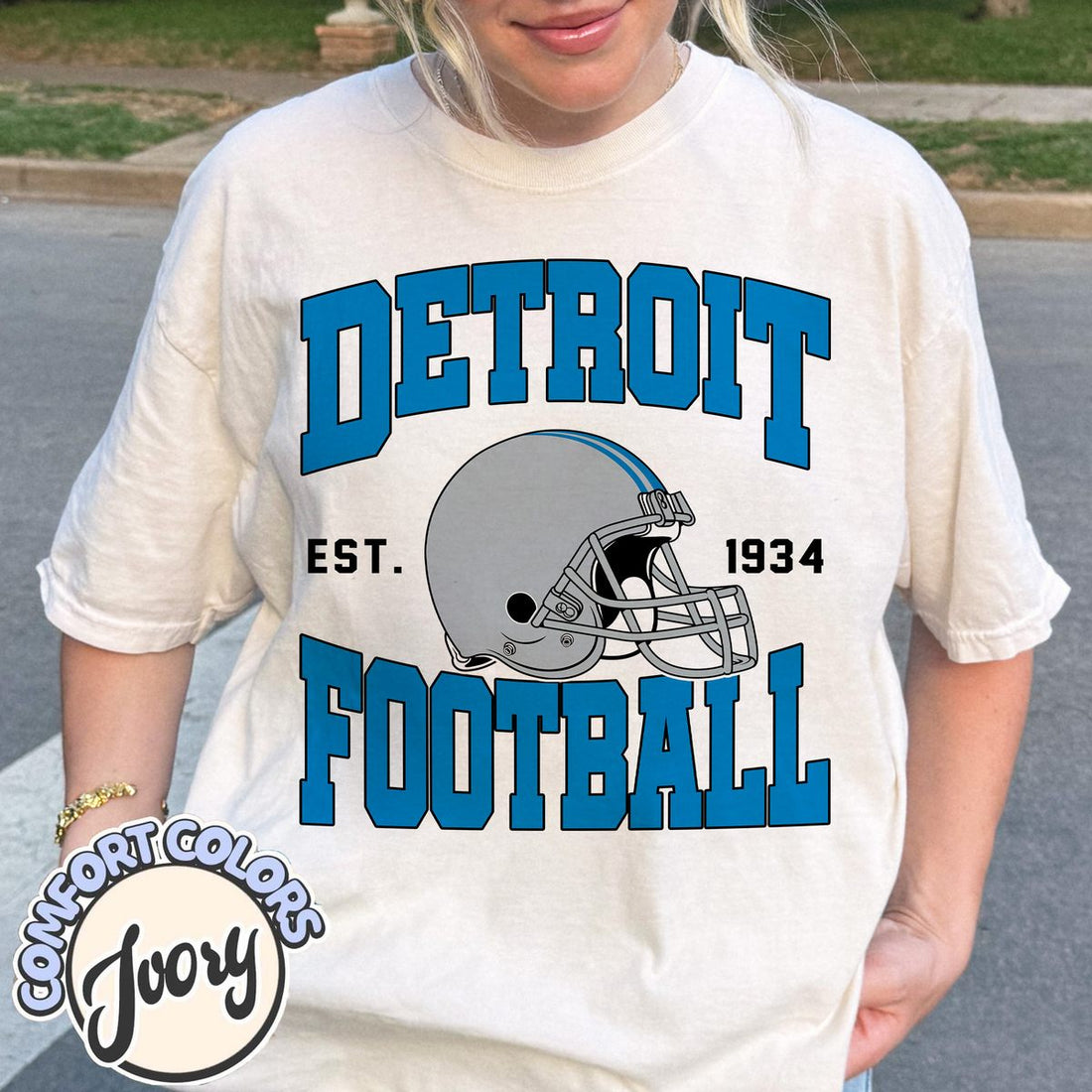 Unisex Detroit football vintage t-shirt for men and women