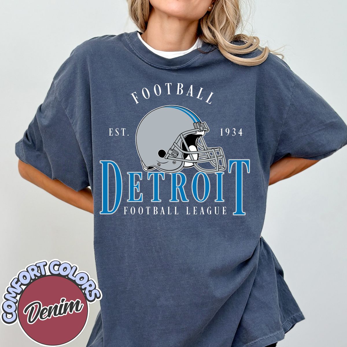 Unisex Detroit football vintage t-shirt for men and women