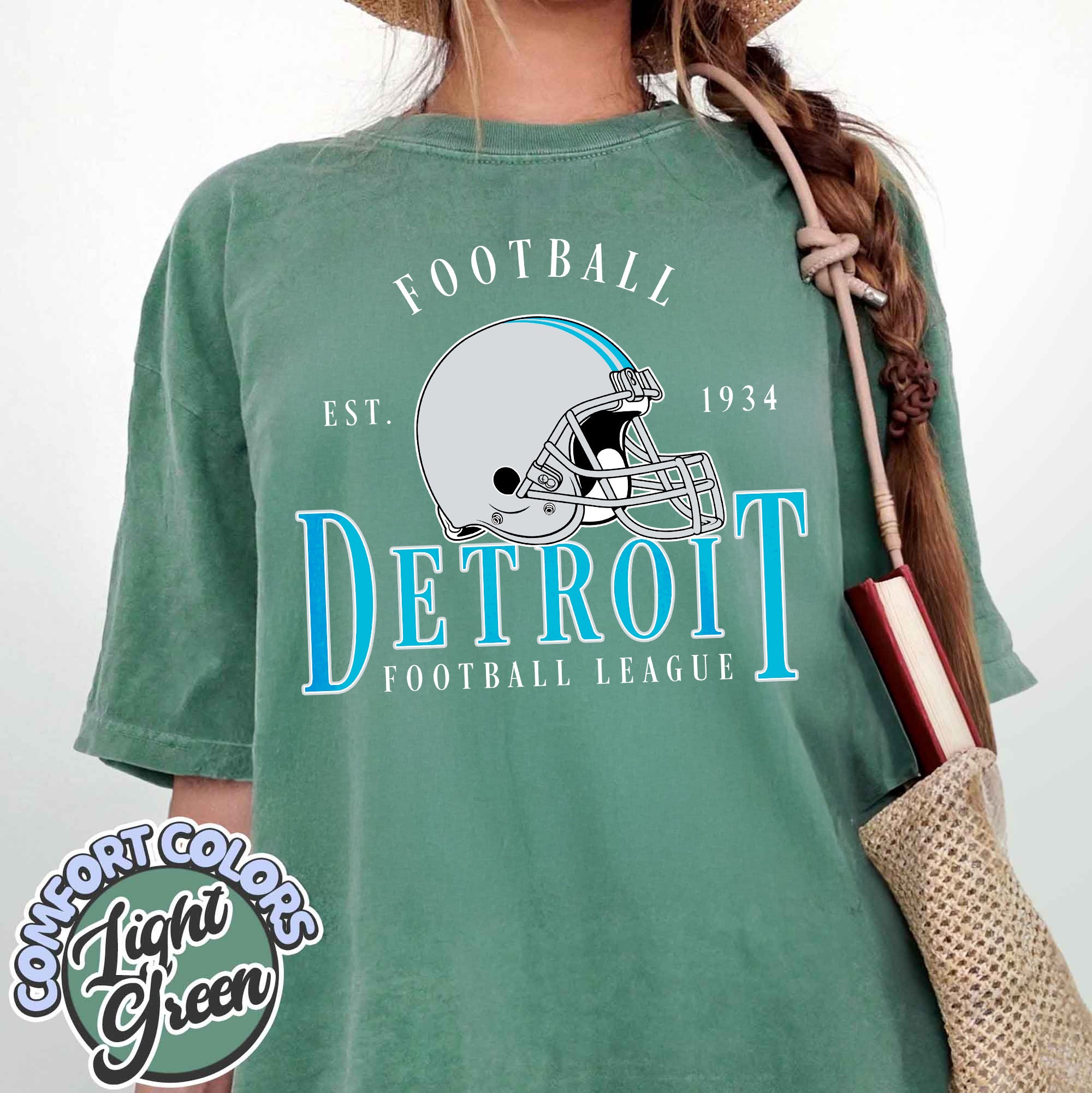 Unisex Detroit football vintage t-shirt for men and women