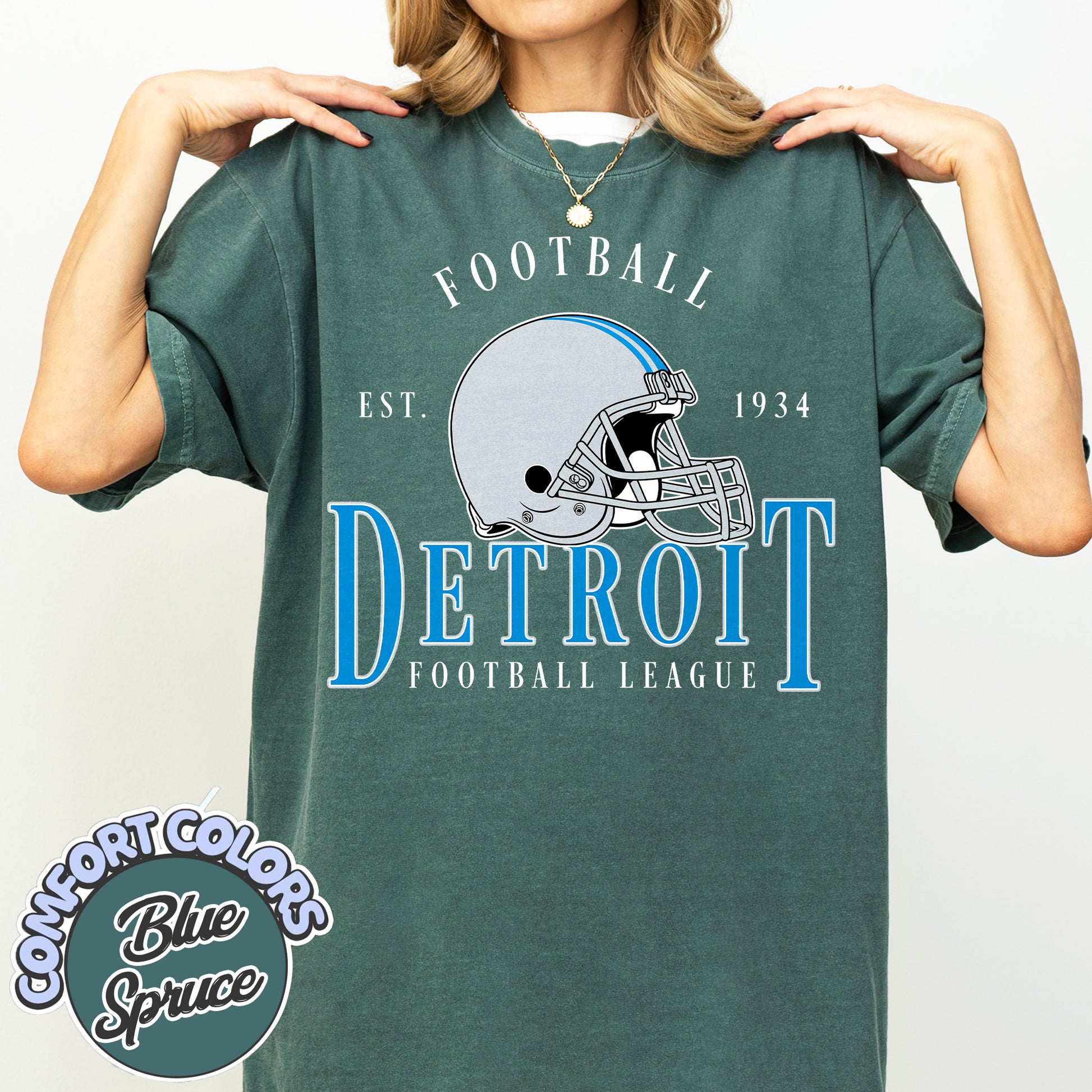 Unisex Detroit football vintage t-shirt for men and women