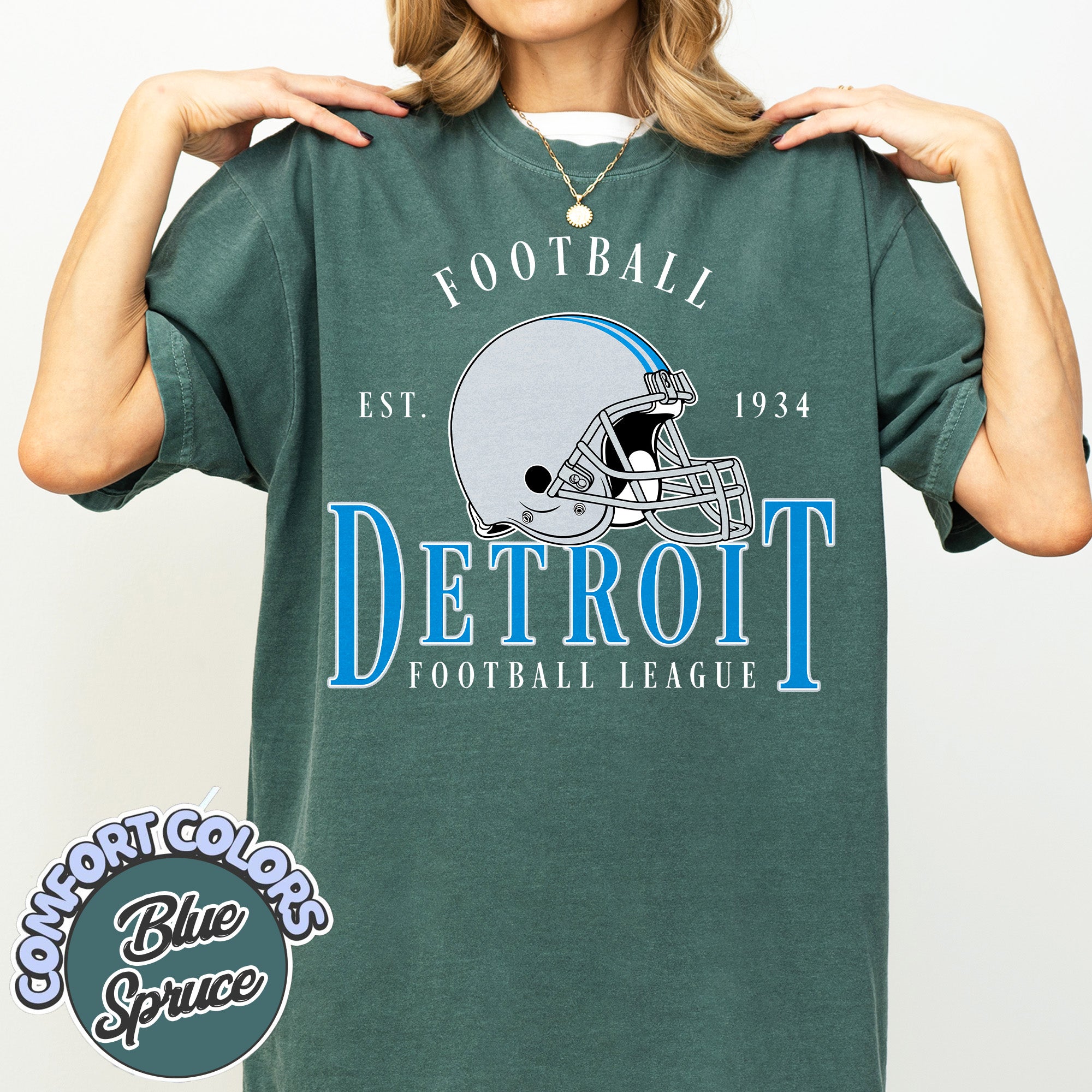 Unisex Detroit football vintage t-shirt for men and women