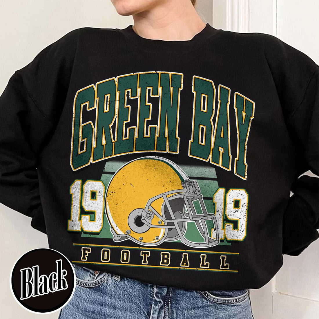 Unisex Green Bay football vintage crewneck sweatshirt for men and women