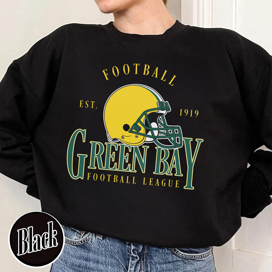 Unisex Green Bay football vintage crewneck sweatshirt for men and women