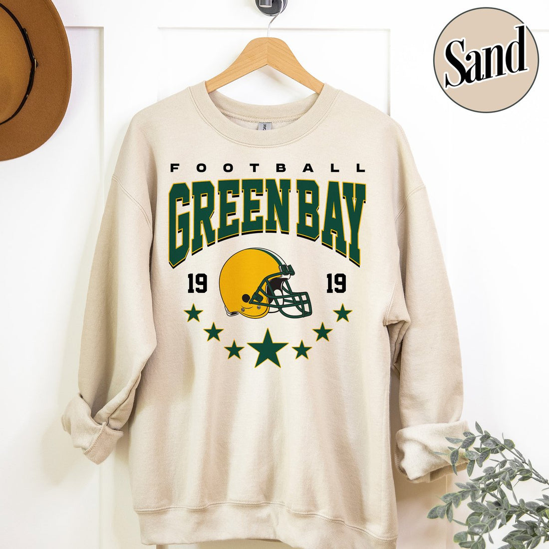 Unisex Green Bay football vintage crewneck sweatshirt for men and women