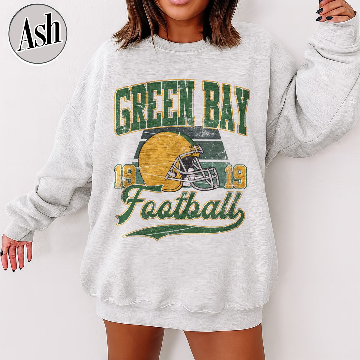 Unisex Green Bay football vintage crewneck sweatshirt for men and women