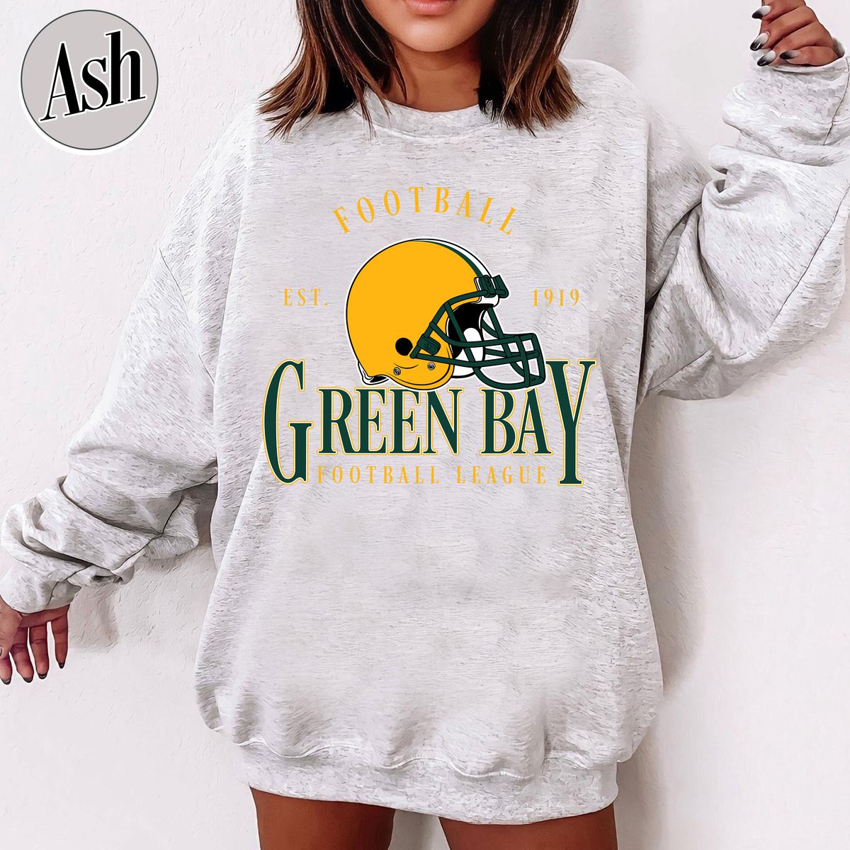 Unisex Green Bay football vintage crewneck sweatshirt for men and women