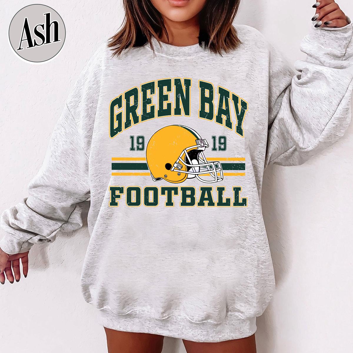 Unisex Green Bay football vintage crewneck sweatshirt for men and women