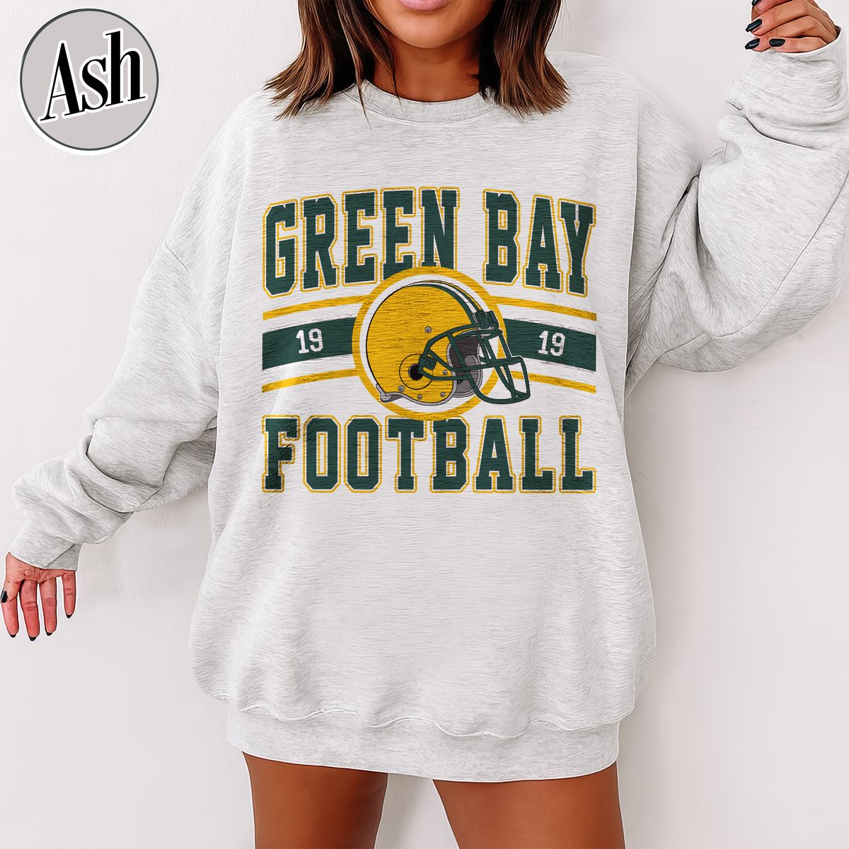 Unisex Green Bay football vintage crewneck sweatshirt for men and women