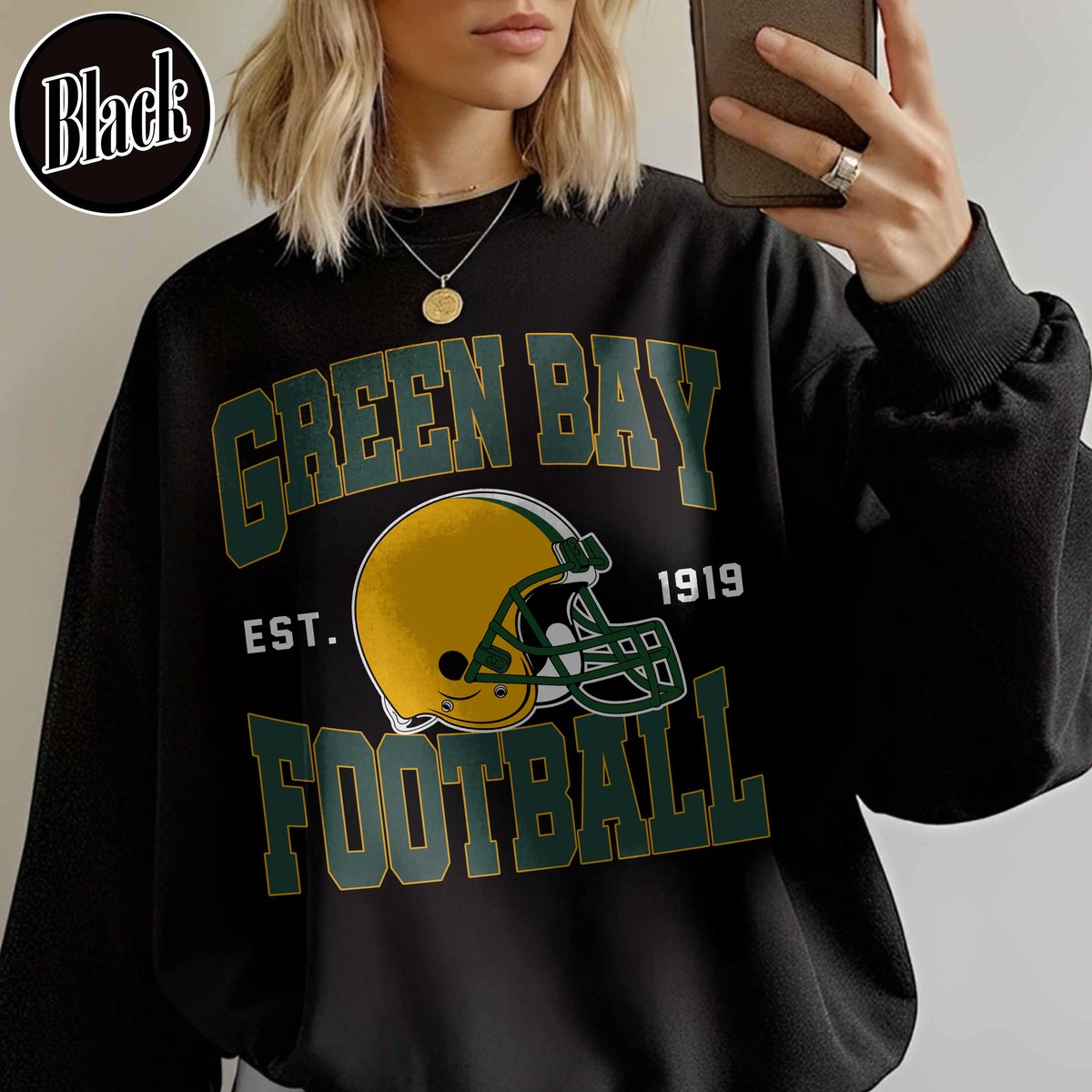 Unisex Green Bay football vintage crewneck sweatshirt for men and women
