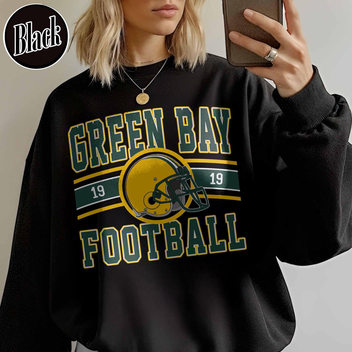 Unisex Green Bay football vintage crewneck sweatshirt for men and women