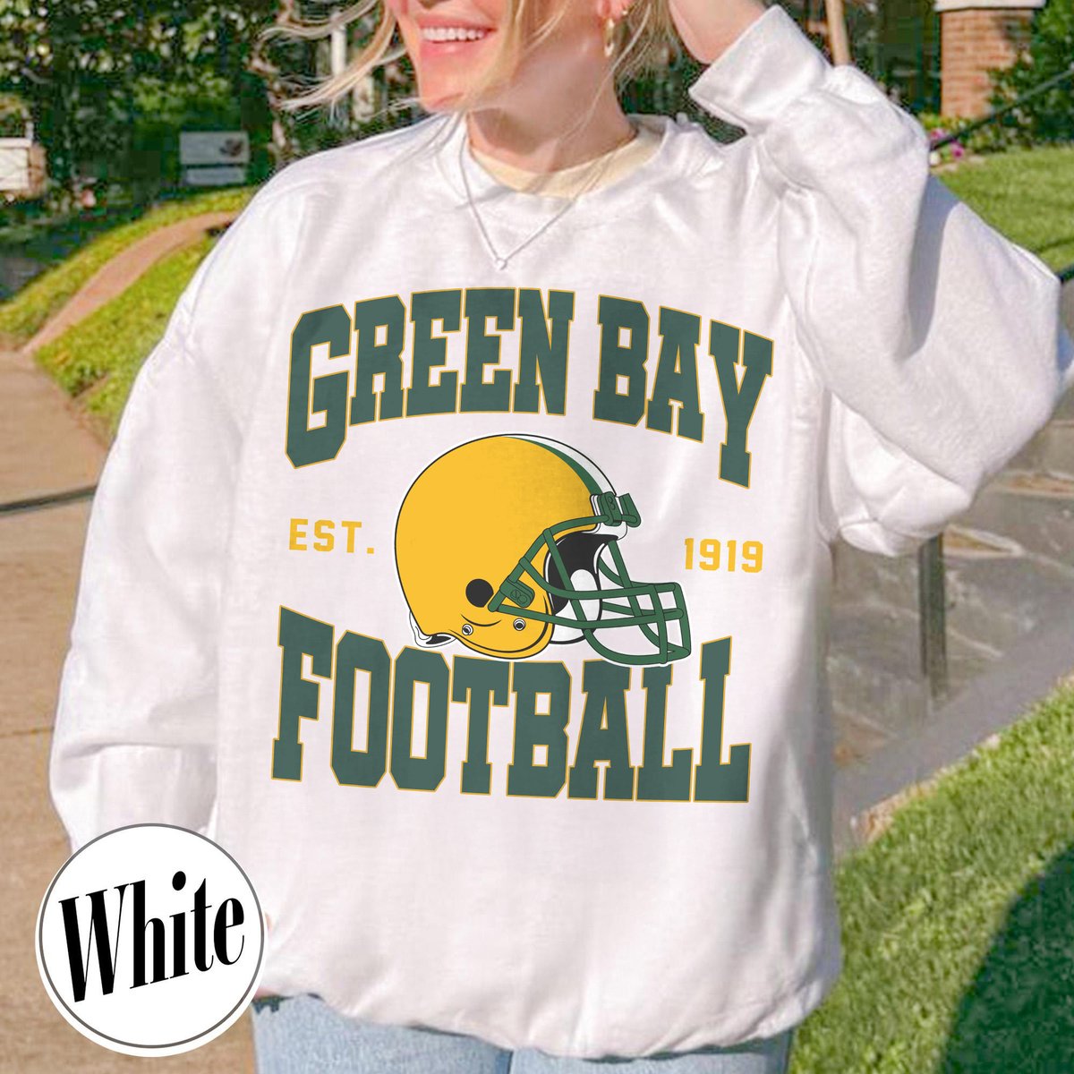 Unisex Green Bay football vintage crewneck sweatshirt for men and women