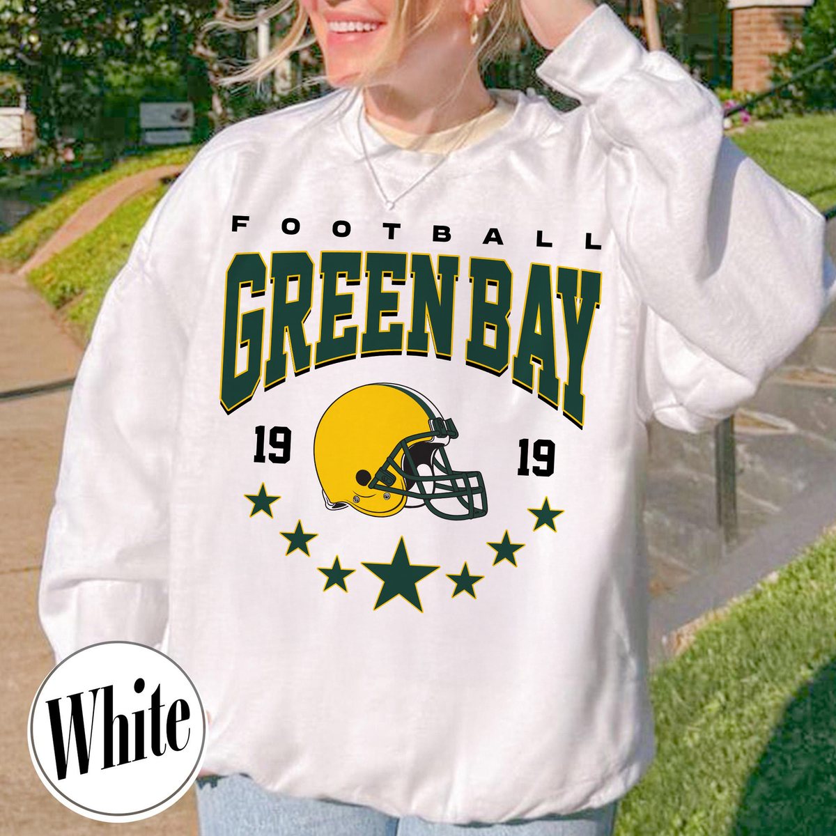 Unisex Green Bay football vintage crewneck sweatshirt for men and women