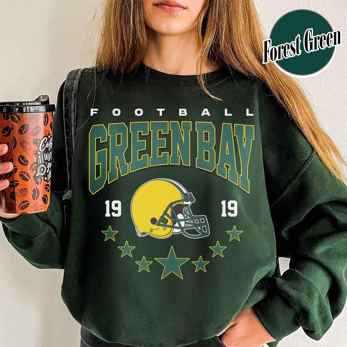 Unisex Green Bay football vintage crewneck sweatshirt for men and women