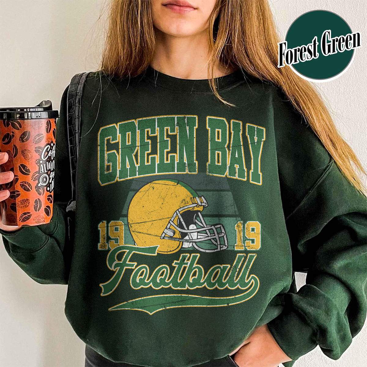 Unisex Green Bay football vintage crewneck sweatshirt for men and women
