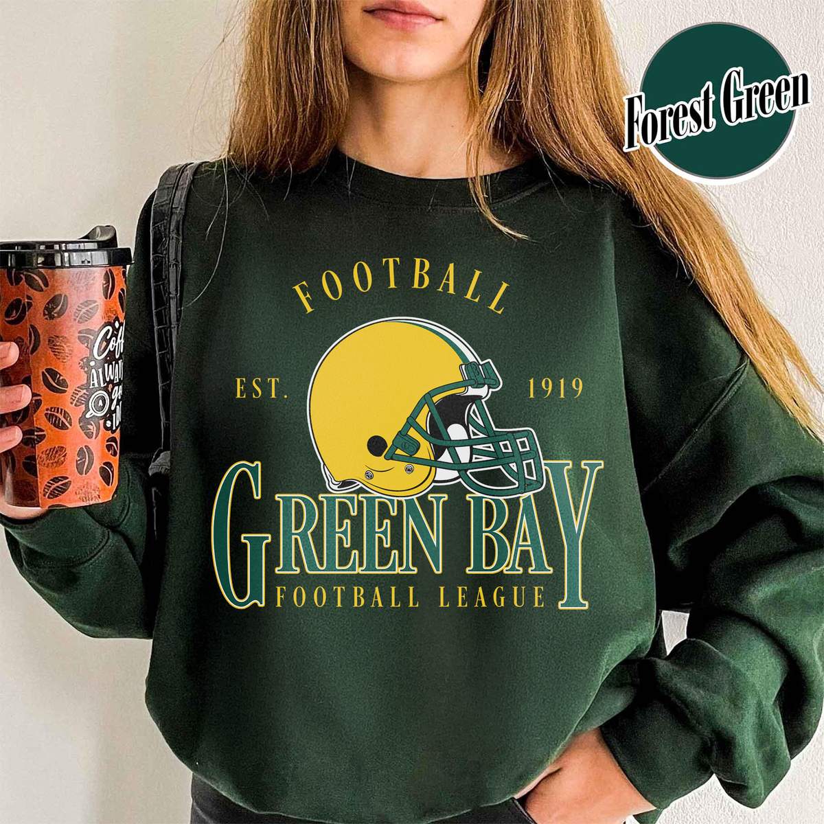 Unisex Green Bay football vintage crewneck sweatshirt for men and women