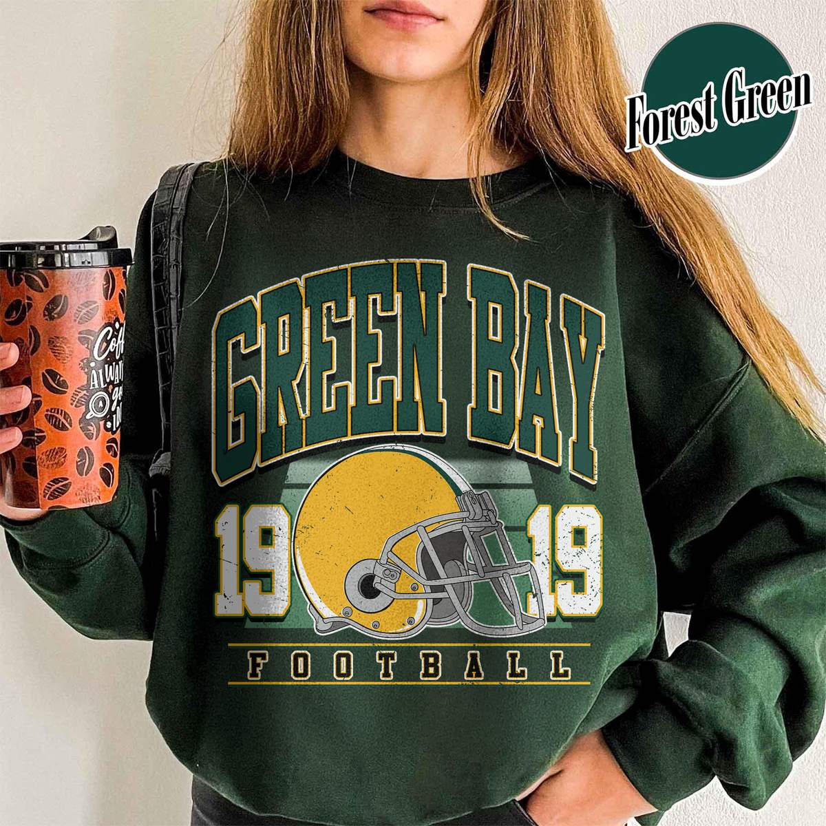 Unisex Green Bay football vintage crewneck sweatshirt for men and women