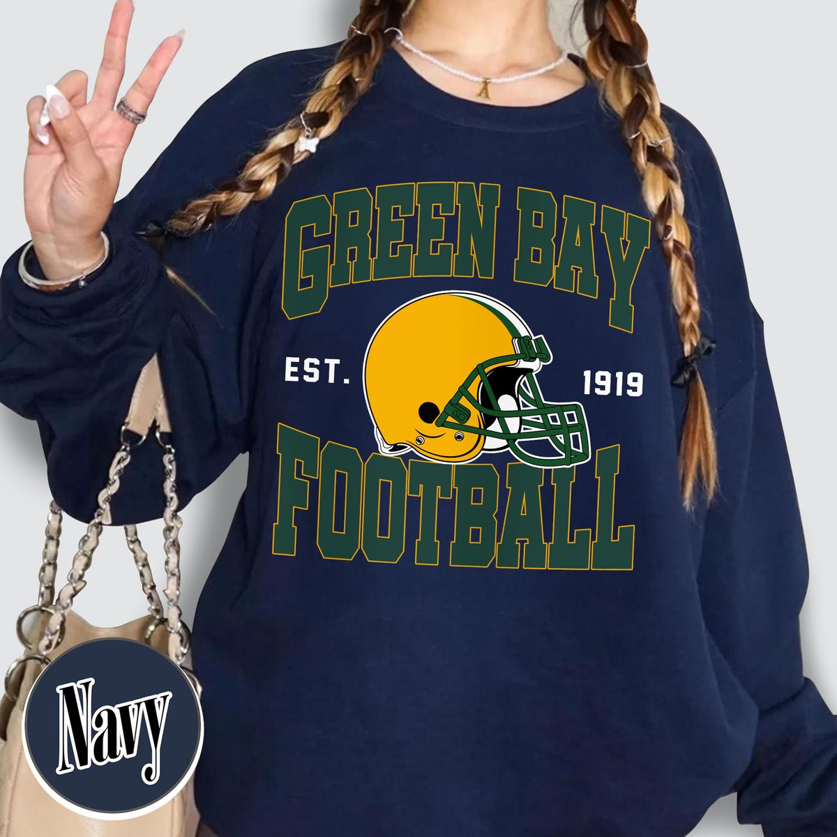 Unisex Green Bay football vintage crewneck sweatshirt for men and women