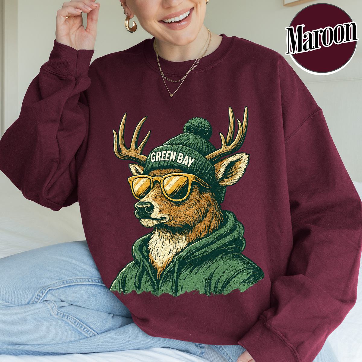 Unisex Green Bay football vintage crewneck sweatshirt for men and women