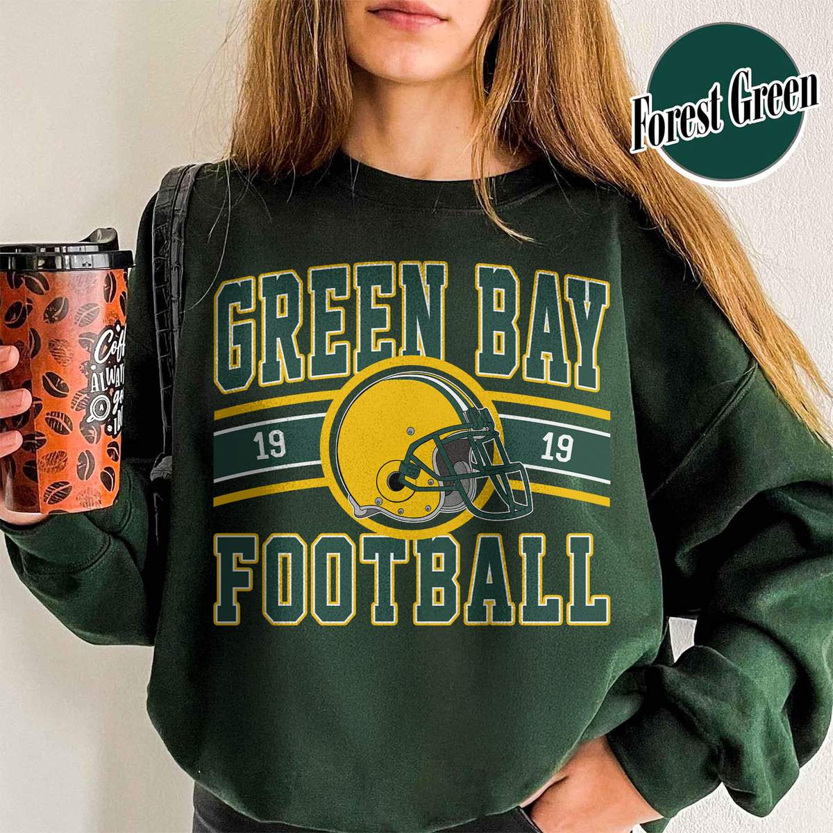 Unisex Green Bay football vintage crewneck sweatshirt for men and women
