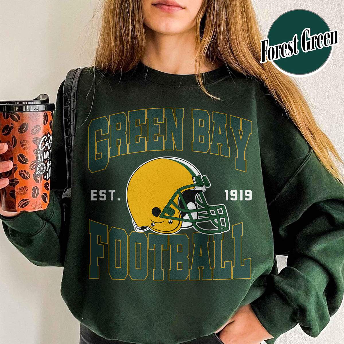 Unisex Green Bay football vintage crewneck sweatshirt for men and women