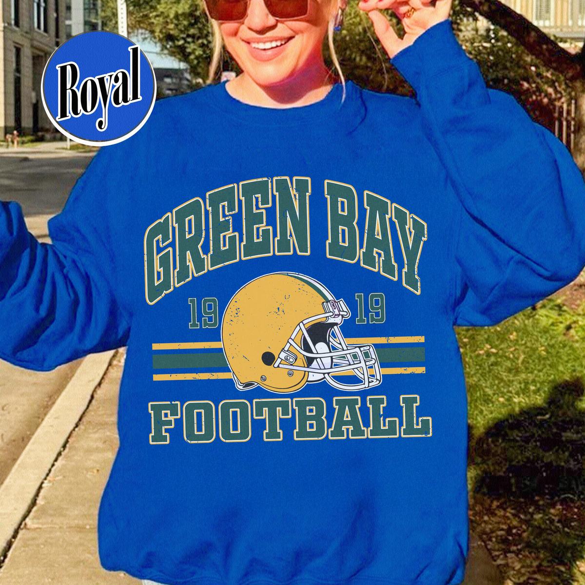 Unisex Green Bay football vintage crewneck sweatshirt for men and women